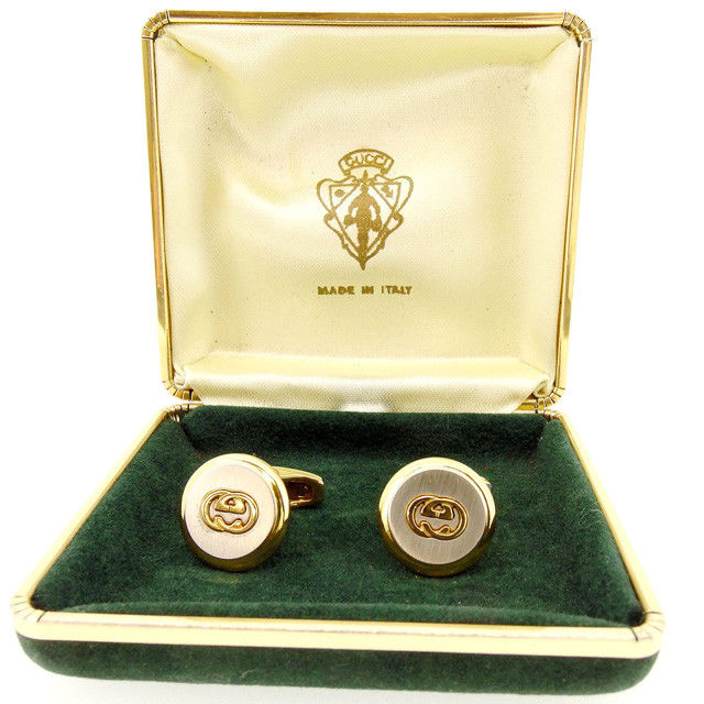 【楽天スーパーSALE★最大50%OFF】グッチ GUCCI カフス インターロッキングG シルバー×ゴールド レディース 中古 ブランド ハイブランド ヴィン...