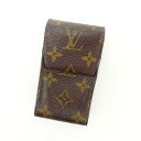 【秋Sale】ルイ・ヴィトン LOUIS VUITTON シガレットケース モノグラム エテュイシガレット ブラウン レディース 中古
