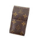 【秋Sale】ルイ・ヴィトン LOUIS VUITTON シガレットケース モノグラム エテュイシガレット ブラウン レディース 中古
