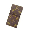 【秋Sale】ルイ・ヴィトン LOUIS VUITTON シガレットケース モノグラム エテュイシガレット ブラウン レディース 中古
