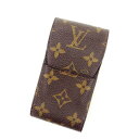 【秋Sale】ルイ・ヴィトン LOUIS VUITTON シガレットケース モノグラム エテュイシガレット ブラウン レディース 中古