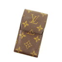 【秋Sale】ルイ・ヴィトン LOUIS VUITTON シガレットケース モノグラム エテュイシガレット ブラウン レディース 中古
