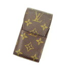 【秋Sale】ルイ・ヴィトン LOUIS VUITTON シガレットケース モノグラム エテュイシガレット ブラウン レディース 中古