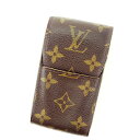 【秋Sale】ルイ・ヴィトン LOUIS VUITTON シガレットケース モノグラム /エテュイシガレット ブラウン レディース 中古