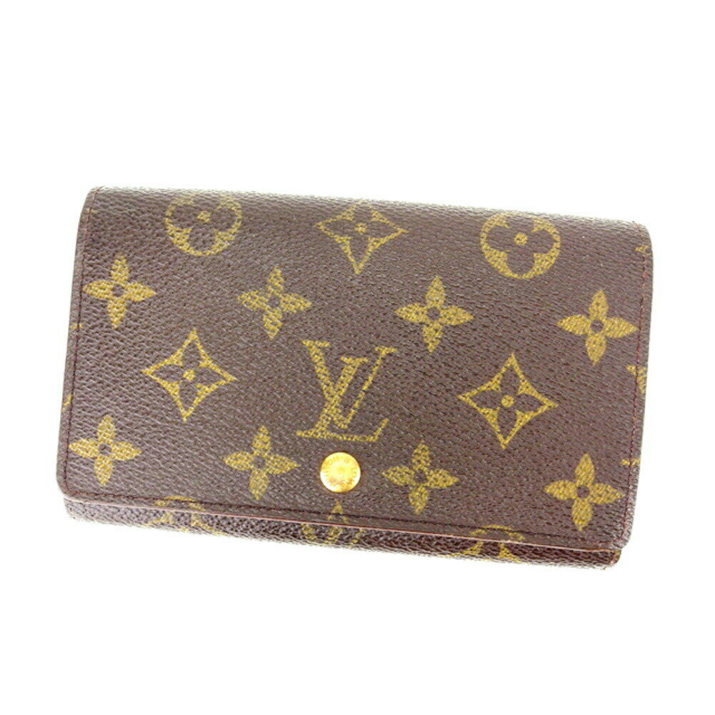 【ブラックフライデー30％OFFクーポン】ルイ・ヴィトン LOUIS VUITTON 長財布 モノグラム /ポルトモネビエトレゾール ブラウン レディース 中古 ブランド ハイブランド ヴィンテージ
