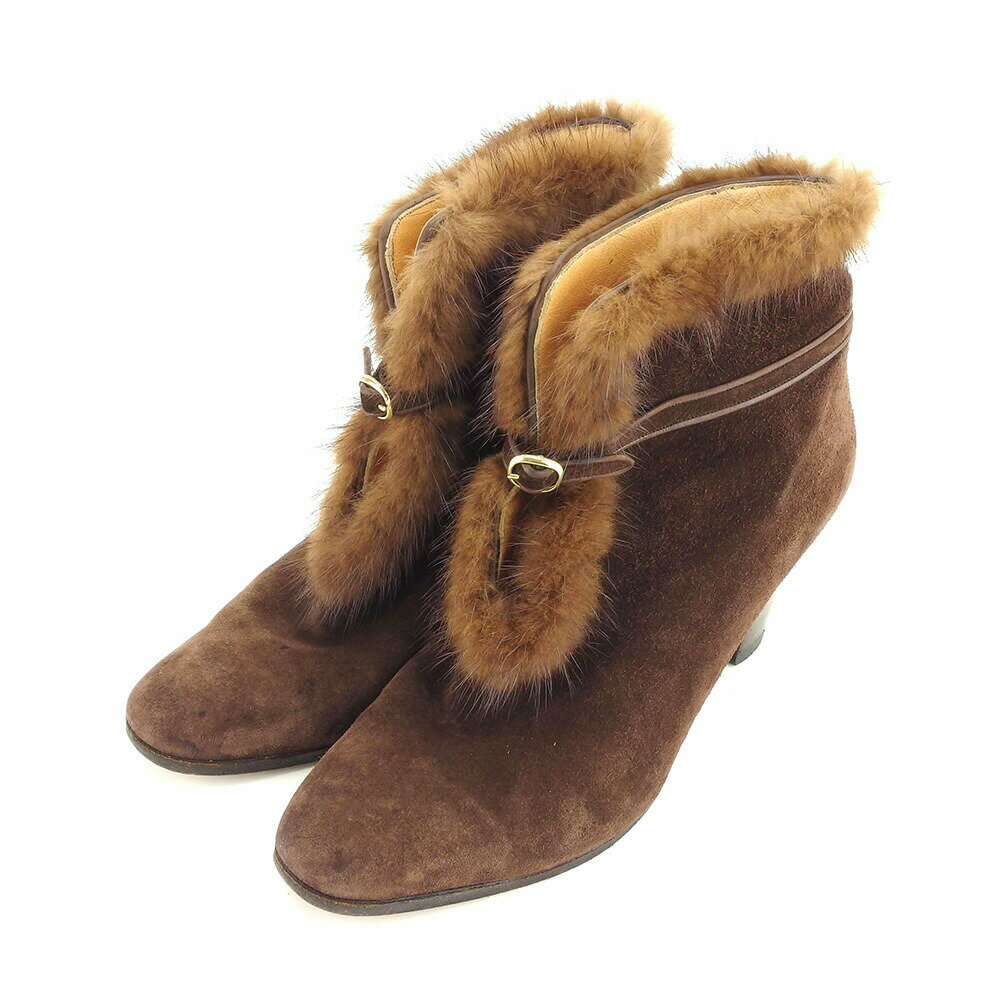 【楽天スーパーSALE★最大50％OFF】ア・テストーニ a.testoni ブーツ #36ハーフ ブラウン レディース 中..