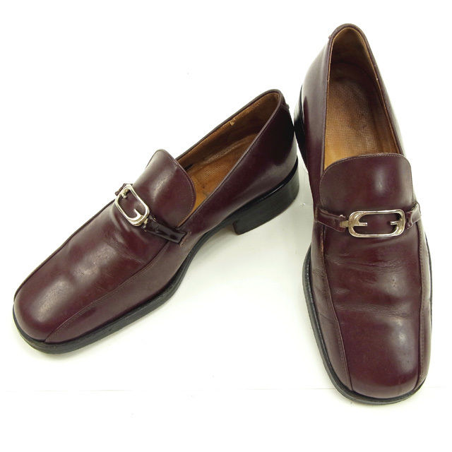 【ブラックフライデー30%OFFクーポン】グッチ ローファー レザー レディース 中古 GUCCI ブランド ハイブランド ヴィンテージ