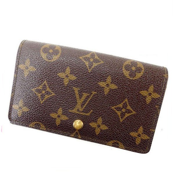 【ブラックフライデー21％OFFクーポン】ルイ・ヴィトン 二つ折り財布 14057 PVC×レザ- レディース 中古 LOUIS VUITTON ブランド ハイブランド ヴィンテージ
