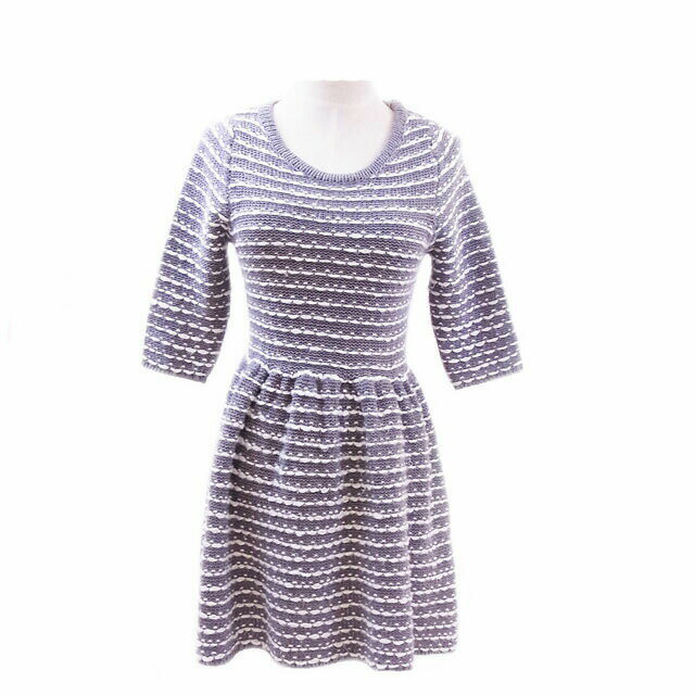 【ブラックフライデー30%OFFクーポン】マーキュリーデュオ ワンピース グレイ×ホワイト レディース 中古 MERCURYDUO ブランド ハイブランド ヴィ...