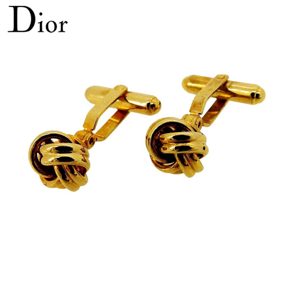 楽天ブランドデポ【中古】 クリスチャン ディオール カフス アクセサリー ゴールド ゴールドメッキ Christian Dior T22577