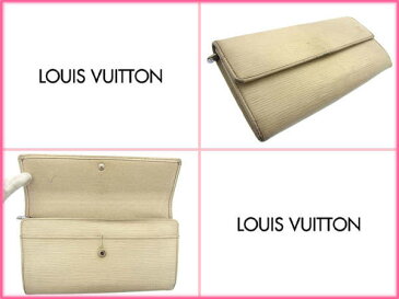 【中古】 ルイヴィトン 長財布 ポルトフォイユ・サラ エピ イヴォワール(ホワイト) Louis Vuitton 長サイフ サイフ 収納 ブランドブランド財布 ユニセックス 小物 人気 贈り物 迅速発送 在庫処分 男性 女性 良品 春 1点物 【送料無料】 E088