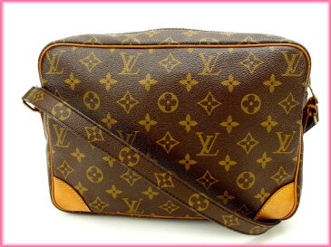 【中古】 ルイヴィトン ショルダーバッグ 斜めがけショルダー ナイル モノグラム ブラウン モノグラムキャンバス Louis Vuitton バッグ バック 肩掛け 収納 ブランド ブランドバッグ 人気 贈り物 迅速発送 在庫処分 男性 女性 良品 夏 1点物 【送料無料】 T11520