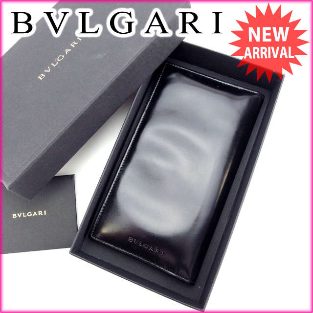 【スプリングセール30％OFF】ブルガリ 長札入れ ブラック BVLGARI レディース プレゼント 贈り物 オシャレ 大人 ファッション 【ブルガリ】 T13383 【中古】