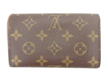 【中古】 ルイ ヴィトン Louis Vuitton L字ファスナー財布 財布 二つ折り財布 ポルトモネビエトレゾール ブラウン M61730 レディース メンズ ユニセックス モノグラムキャンバス サイフ 小物 ブランド 人気 贈り物 迅速発送 在庫処分 男性 女性 良品 夏 1点物 T1421