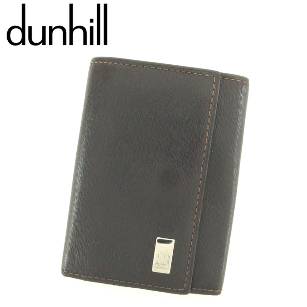 【スプリングセール30％OFF】ダンヒル キーケース 6連キーケース サイドカー ブラウン シルバー レザーdunhill レディース プレゼント 贈り物 オシャレ 大人 ファッション 【ダンヒル】 F1373 【中古】