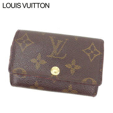 【中古】 ルイ ヴィトン LOUIS VUITTON キーケース 6連キーケース レディース メンズ ミュルティクレ6 ブラウン モノグラムキャンバス I530