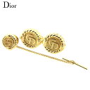 【スプリングセール】ディオール カフス タイピン セット ゴールド GP Dior 【ディオール】 T8593S