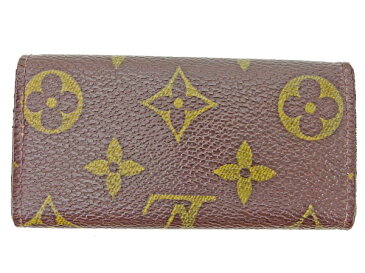 【中古】 ルイ ヴィトン LOUIS VUITTON キーケース 4連キーケース メンズ可 ミュルティクレ4 ブラウン モノグラムキャンバス A1592