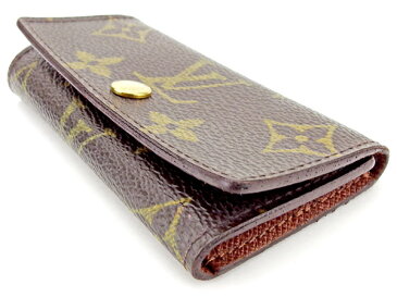 【中古】 ルイ ヴィトン LOUIS VUITTON キーケース 4連キーケース メンズ可 ミュルティクレ4 ブラウン モノグラムキャンバス A1592