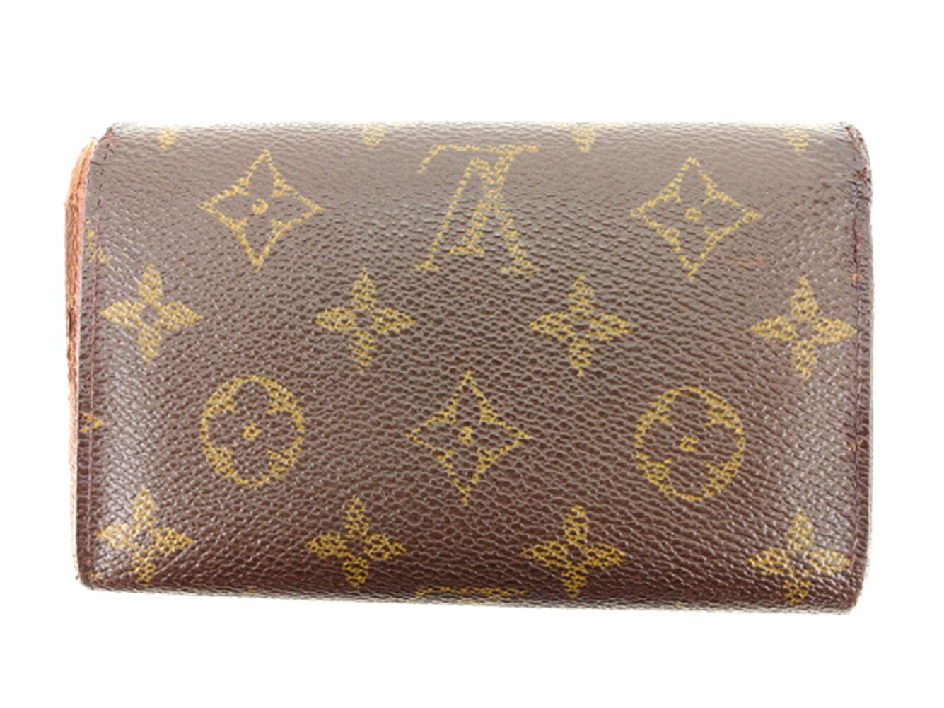 【中古】 ルイ ヴィトン Louis Vuitton L字ファスナー財布 二つ折り メンズ可 モノグラム ブラウン ベージュ ゴールド モノグラムキャンバスL字ファスナー財布 T7585s .