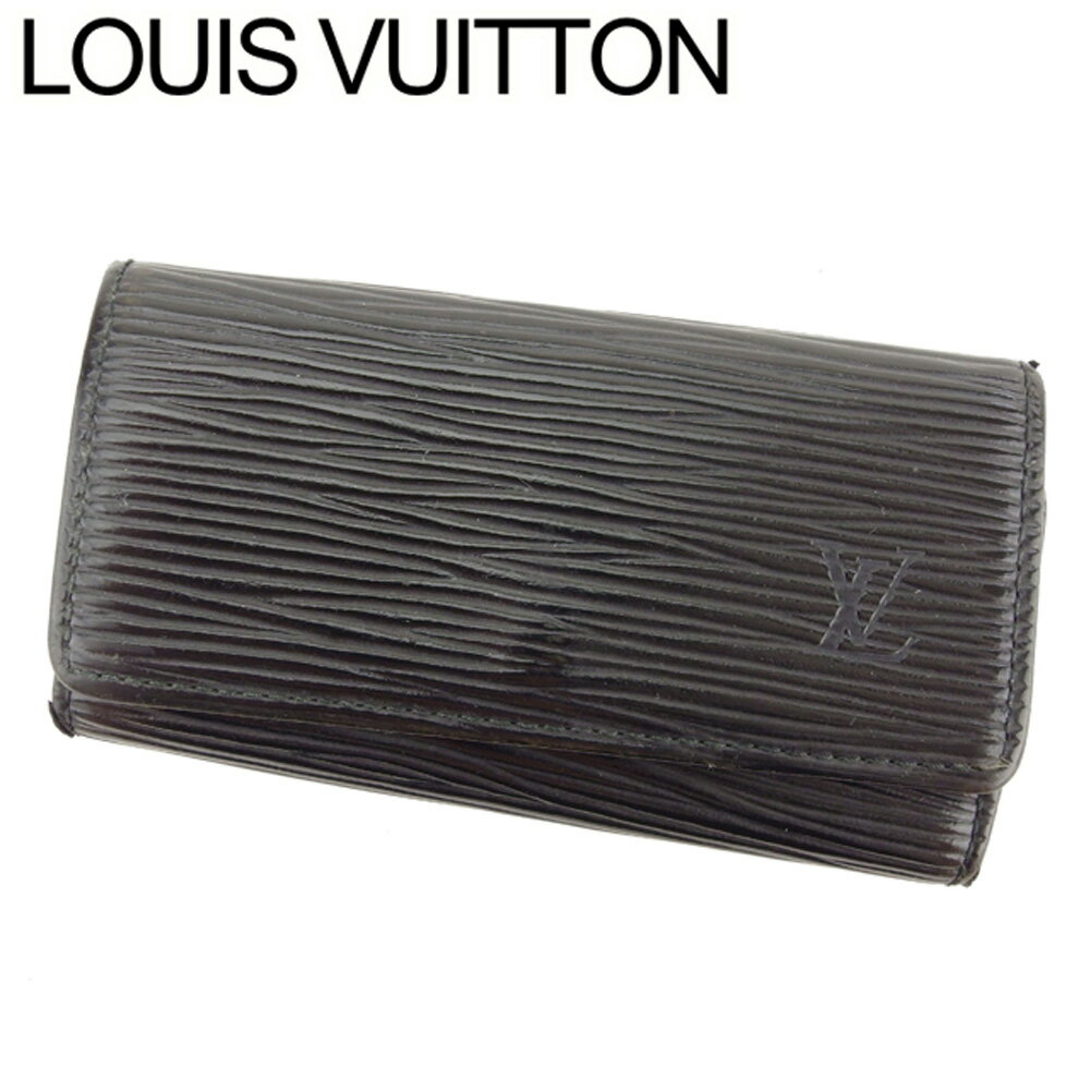 【スプリングセール】ルイ ヴィトン キーケース 4連キーケース ミュルティクレ4 エピ ブラック エピレザーM63822 Louis Vuitton レディース プレゼント 贈り物 オシャレ 大人 ファッション 【ルイ・ヴィトン】 T8372 【中古】