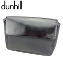 【春の大感謝祭 30％OFF】ダンヒル クラッチバッグ セカンドバッグ dマーク ブラック キャンバス×レザー dunhill 【ダンヒル】 C3277S 【中古】