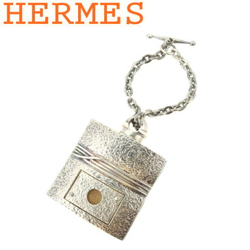 【中古】 エルメス チャーム キーホルダー ROCABAR ロカバール シルバー ブラック シルバー金具 HERMES 【エルメス】 T8070