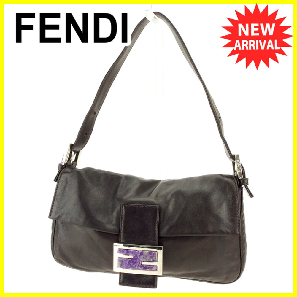 フェンディ FENDI ショルダーバッグ ワンショルダー レディース マンマバゲット ブラウン レザー 人気 セール 【中古】 T6202