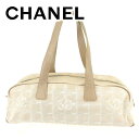 【春の大感謝祭 30％OFF】シャネル ハンドバッグ ミニボストンバッグ ニュートラベルライン ベージュ PVC×レザー CHANEL バック 手持ちバッグ ファッション バッグ 収納 【シャネル】 T6660 【中古】