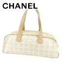 【ウィンターSALE 30%OFF】シャネル ハンドバッグ ミニボストンバッグ ニュートラベルライン ベージュ キャンバス×レザー CHANEL バック 手持ちバッグ ファッション バッグ 収納 【シャネル】 T6664 【中古】