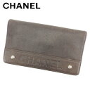 【春の大感謝祭 30％OFF】シャネル 長財布 ファスナー付き長財布 キャビアスキン ブラウン レザー CHANEL 長サイフ サイフ 収納 財布 ユニセックス 小物 【シャネル】 T7624 【中古】