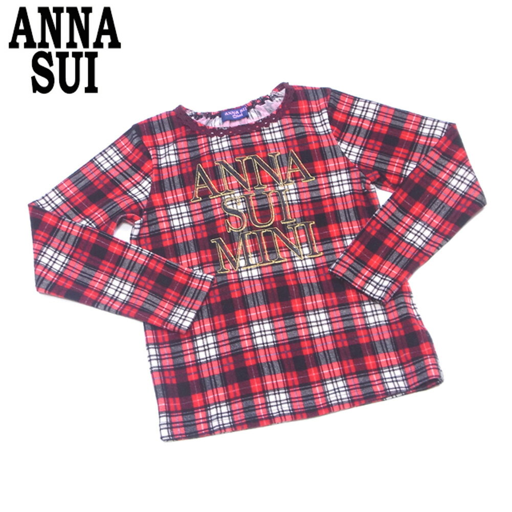 【ウィンターSALE 30%OFF】アナスイ ミニ カットソー ショートパンツ ♯140サイズ キッズ3点セット ANNA SUI mini 【アナスイ ミニ】 F1735 【中古】