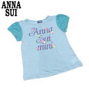 【春の大感謝祭 30％OFF】アナスイ ミニ Tシャツ カットソー タンクトップ ♯140サイズ キッズ4点セット ANNA SUI mini 【アナスイ ミニ】 F1709 【中古】