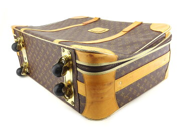 【中古】 ルイ ヴィトン トランク キャスター付き キャリーケース ヴィンテージ モノグラム ブラウン PVC×レザー Louis Vuitton レディース プレゼント 贈り物 1点物 人気 良品 夏 ブランド 迅速発送 オシャレ 大人 在庫処分 ファッション 【送料無料】 T7672 A