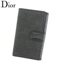 ディオール 長財布 Wホック 財布 カナージュステッチ ブラックデニム ブラック キャンバス×レザー Dior  C3416S 