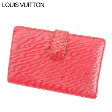 【中古】 ルイ ヴィトン がま口財布 二つ折り ポルトモネビエヴィエノワ エピ レッド エピレザ- Louis Vuitton ガマ口 財布 サイフ コンパクトブランド ブランド財布 ユニセックス 小物 人気 贈り物 迅速発送 在庫処分 男性 女性 良品 春 1点物 【送料無料】 E1330