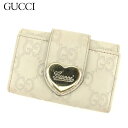 【冬SALE30%OFFクーポン】グッチ キーケース 6連キーケース グッチシマ ベージュ レザー Gucci 【グッチ】 T15137S 【中古】