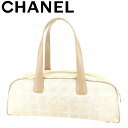 【ウィンターSALE 30%OFF】シャネル ハンドバッグ ワンショルダー ニュートラベルライン ベージュ キャンバス×レザー CHANEL バック 手持ちバッグ ファッション バッグ 収納 【シャネル】 T8599 【中古】