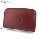 【スプリングセール】カルティエ クラッチバッグ セカンドバッグ レディース メンズ マストライン ボルドー レザー Cartier 【カルティエ】 T16617...