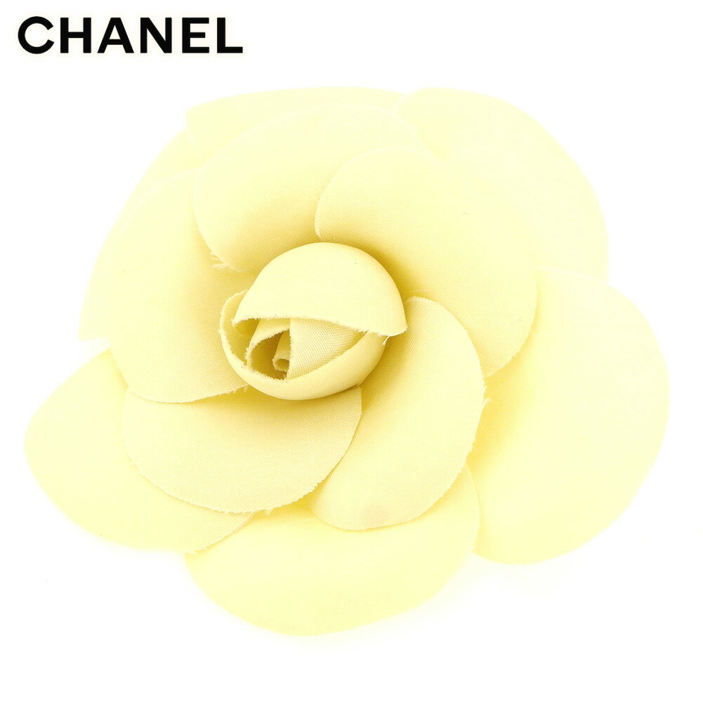 【冬SALE30%OFFクーポン】シャネル コサージュ ピンブローチ フラワー カメリア ベージュ CHANEL 【シャネル】 C3801S 【中古】