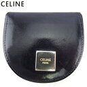 【スプリングセール】セリーヌ コインケース ケース 小銭入れ メンズ ロゴプレート ブラック シルバー ゴールド レザー CELINE 【セリーヌ】 C3917...