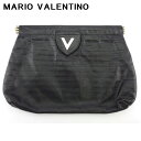 【スプリングセール】マリオ ヴァレンティノ クラッチバッグ セカンドバッグ レディース メンズ Vマーク ブラック シルバー ゴールド レザー MARIO VA...