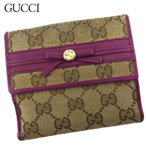 【スプリングセール】グッチ Wホック 財布 二つ折り ミニ財布 レディース メイフェア GGキャンバス ベージュ ブラウン パープル キャンバス×レザー GUCCI T19671 【中古】 【スプリングセール】グッチ Wホック 財布 二つ折り ミニ財布 レディース メイフェア GGキャンバス ベージュ ブラウン パープル キャンバス×レザー GUCCI T19671 【中古】
