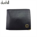 【春の大感謝祭 30％OFF】 【中古】 ダンヒル 二つ折り 財布 二つ折り 財布 メンズ ブラック レザー dunhill L3954