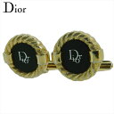 【スプリングセール】【中古】 ディオール カフス アクセサリー メンズ ゴールド×ブラック Dior T21130