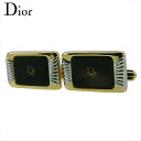 【スプリングセール】【中古】 ディオール カフス アクセサリー メンズ ゴールド×シルバー×ブラック Dior T21136