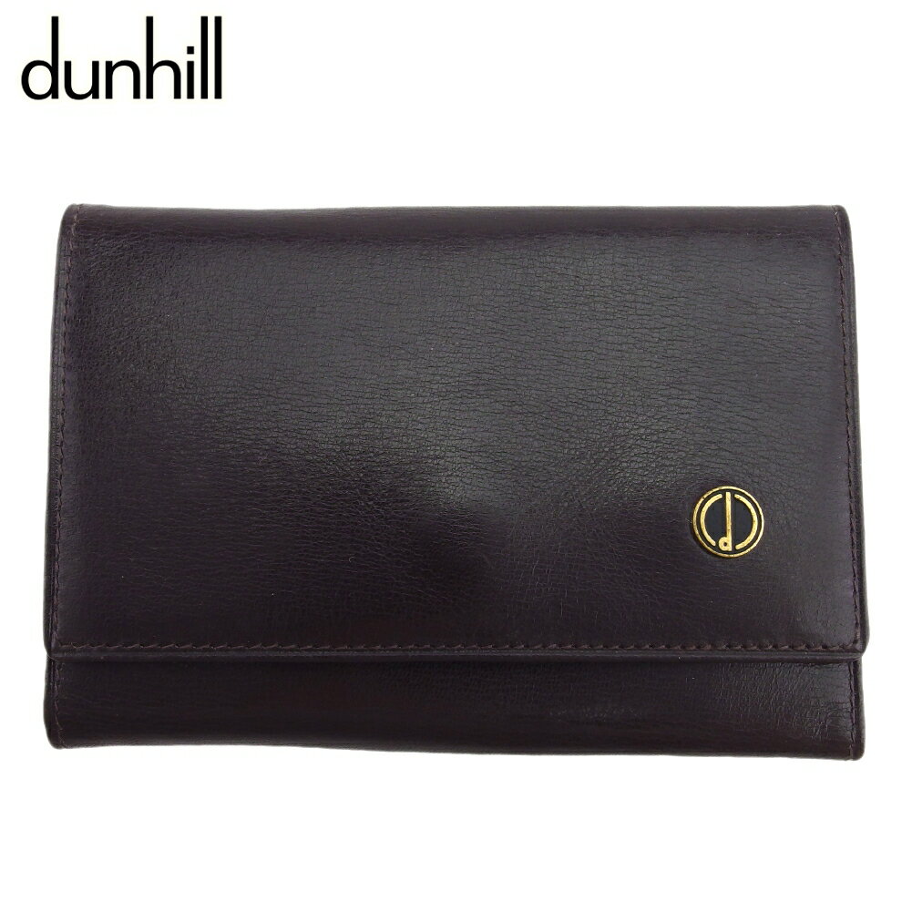 【スプリングセール30％OFF】 【中古】 ダンヒル キーケース 6連キーケース dマーク ブラウン　ゴールド スエード×レザー dunhill C4359