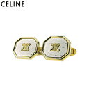 【スプリングセール】 【中古】 セリーヌ カフス レディース メンズ ブランドロゴ シルバー ゴールド シルバー×ゴールド素材 CELINE T21170