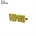 【スプリングセール】 ディオール カフス カフリンクス メンズ スウィヴル式 ロゴ ゴールド ゴールド金具 Dior T21101