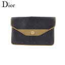 【スプリングセール】 【中古】 ディオール クラッチバッグ メンズ可 ブラックライトブラウン PVC×レザー Dior I636